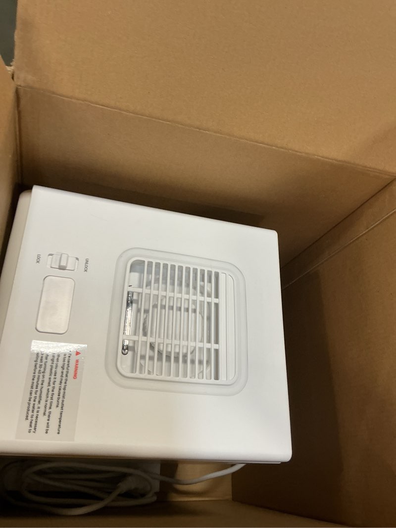 Condition photo showing Good Condition for TURBRO 4L/1Gal 304 Stainless Steel Steam Humidifier, Warm Mist Humidifier for Bedroom Baby Nursery, 500 mL/h Output, Dishwasher Safe, Easy to Clean, 2 Misting Levels with Sleep Mode 1-12h Timer, GLS04