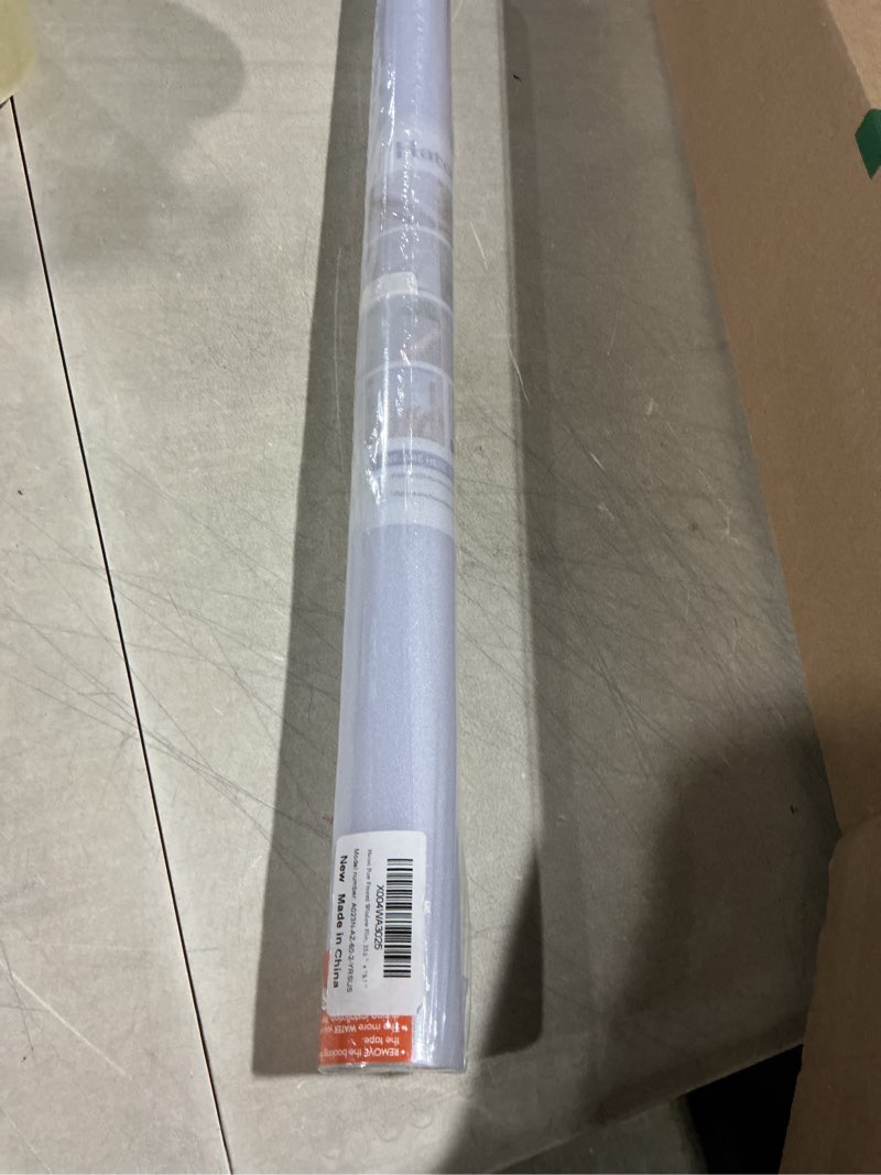 Condition photo showing As Is for haton window privacy film frosted glass film for door bathroom shower, peel & stick, day & night, papel para ventanas privacidad, covering sticker removable decorative translucent pure 23.6" x 78.7"
