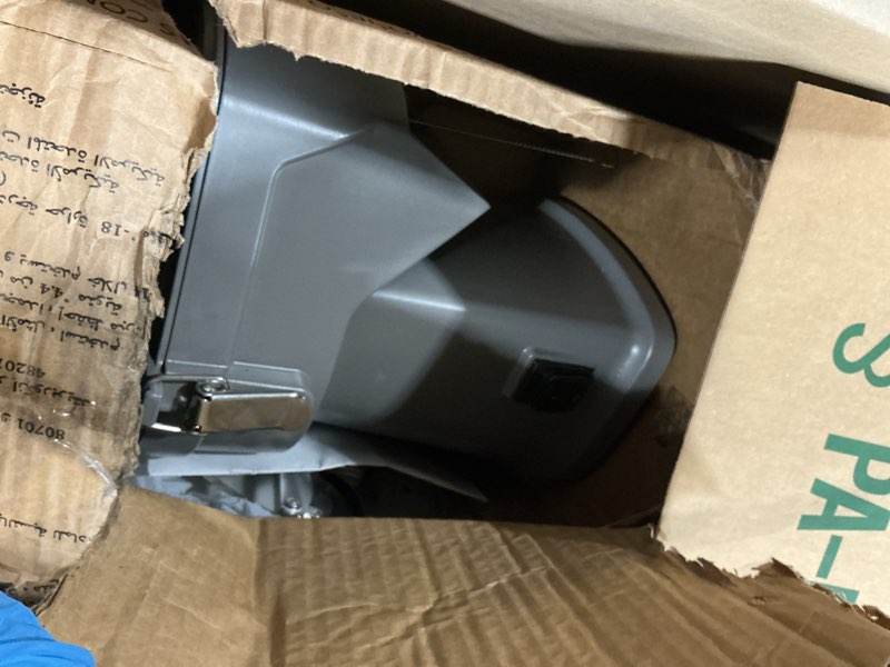 Condition photo showing As Is for vevor electric vegetable slicer, 4 in 1 multifunctional food cutter, 200w vegetable chopper for slicing shredding dicing and slitting, with cut-resistant gloves, for commercial and home use upgraded model