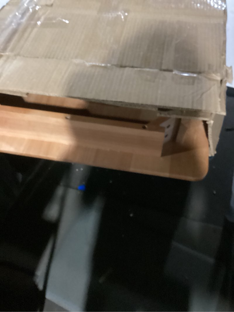 Condition photo showing Good Condition for Solid Wood Desk,47" Oak Wooden Desk with Drawers,Mid Century Modern Small Computer Desk with Drawers for Small Spaces Home Office Solid Wood Writing Desk (Wood Color-2, 47") Wood Color-2 47"