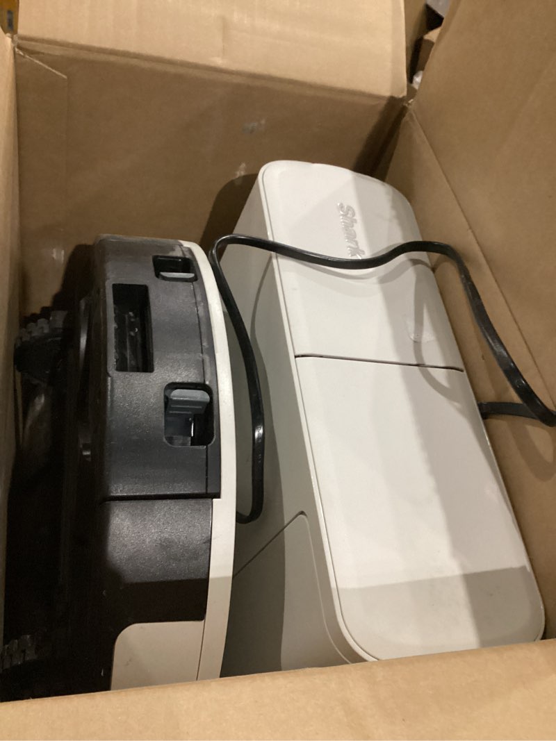 Condition photo showing As Is for (Used, dirty)  Shark AI Ultra Voice Control Robot Vacuum with Matrix Clean Navigation, Home Mapping, 60-Day Capacity, XL Self-Empty Base for Homes with Pets, Carpet & Hard Floors, Cool Grey Matrix Clean Auto Empty (60 Days)