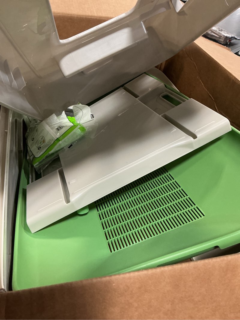 Condition photo showing As Is for purina tidy cats litter system, non-clumping, breeze xl all-in-one odor control & easy clean multi cat box - 18 lb. box