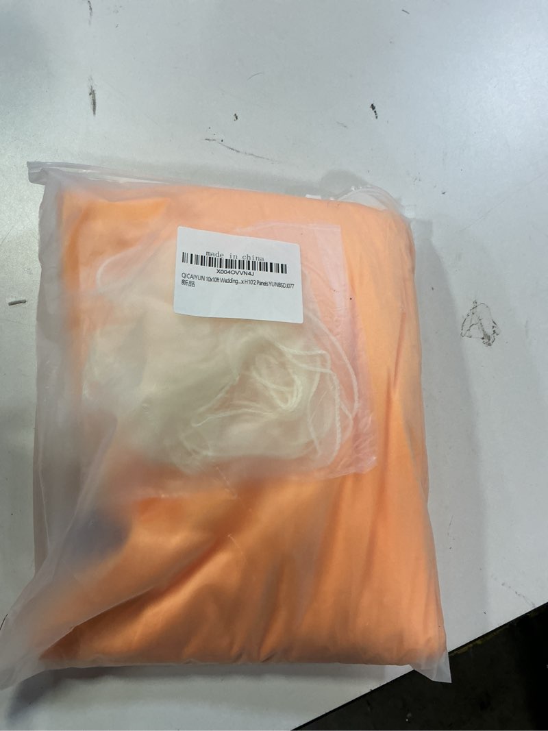 Condition photo showing New/Like New for 10x10ft Wedding Curtains Bright Yellow Wedding Backdrop for Ceremony Prom Stage Backdrop Satin Fabric Curtain Drapes Curtains Panels with Rod Pockets W5' x H10'2 Panels YUNBSDJ077 5'(W) x 10'(H) 2 Panels Yellow