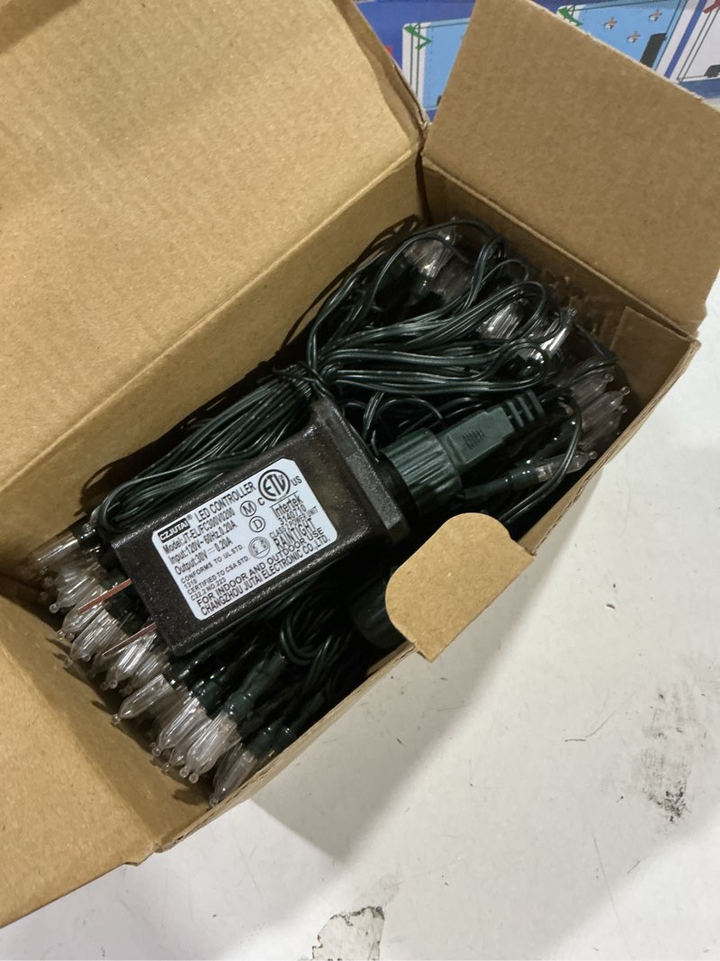 Condition photo showing Good Condition for 200 led christmas string lights outdoor 75 ft. 9 modes with remote timer dimmer extendable mini fairy lights plug in for indoor xmas trees wedding decor, warm white + multicolored warm white & multicolor 200leds