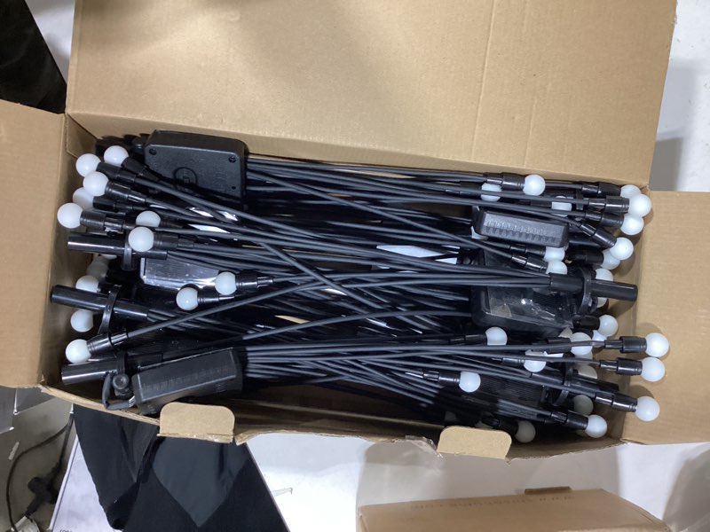 Condition photo showing Good Condition for asmad solar lights outdoor(12-pack, 96 leds), solar garden lights, outdoor decorations, firefly light for patio decor, big bulb, unique gifts for women, gifts for grandma 12 pack-96 leds