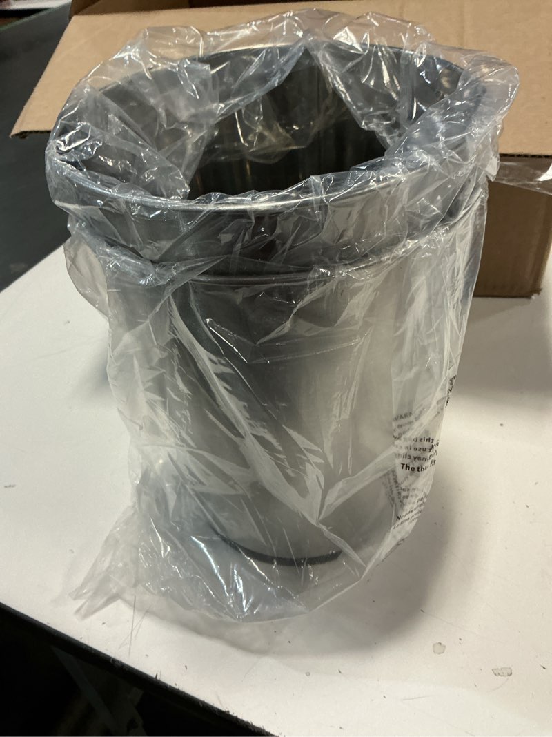 Condition photo showing Good Condition for Bath Bliss 5 Liter Small Wastebasket | 2 Pack | Round Open Top | Trash Can | Bathroom | Bedroom | Kitchen | Office | Dorm | Disposal Waste Bin | Garbage | Stainless Steel Stainless Steel 2 Pack