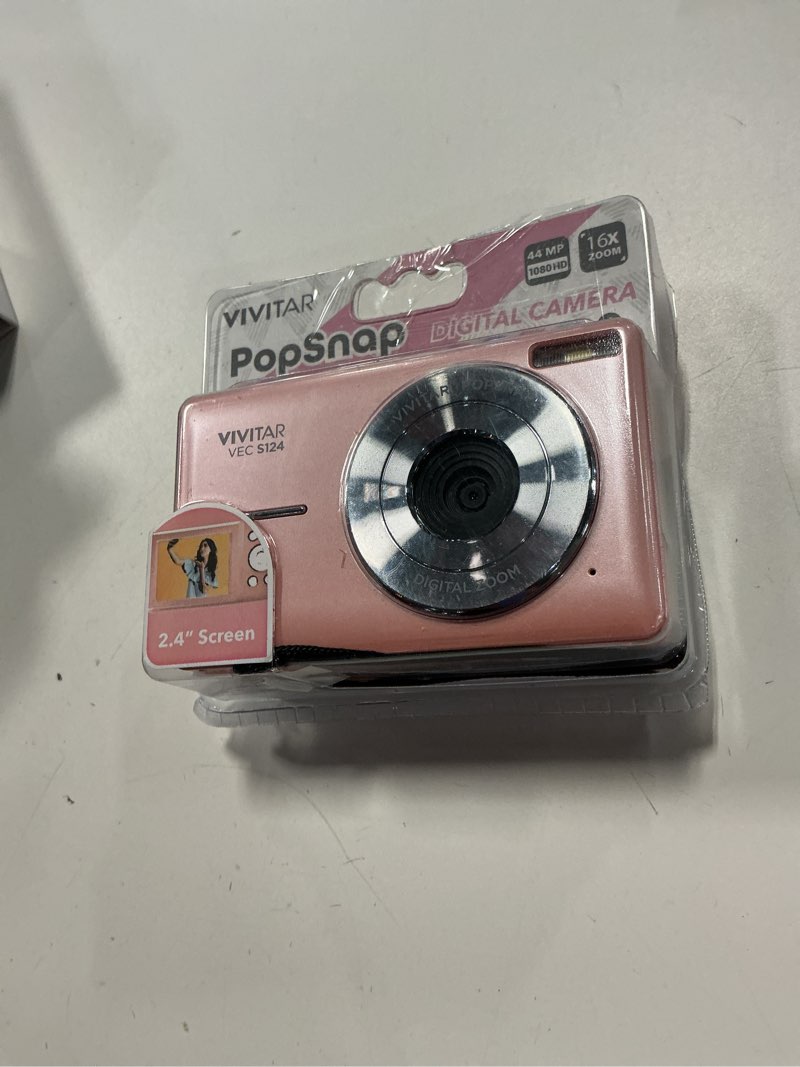Condition photo showing Good Condition for vivitar popsnap digital camera, pink, 16x zoom, 1080p, micro sd, single pack