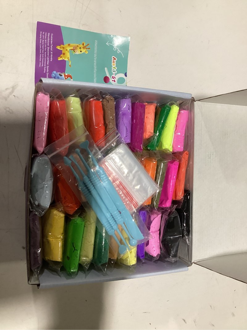 Air Dry Clay 66 Colors, Modeling Clay for Kids, DIY Model Magic Clay, Molding Clay Kit with Sculptin