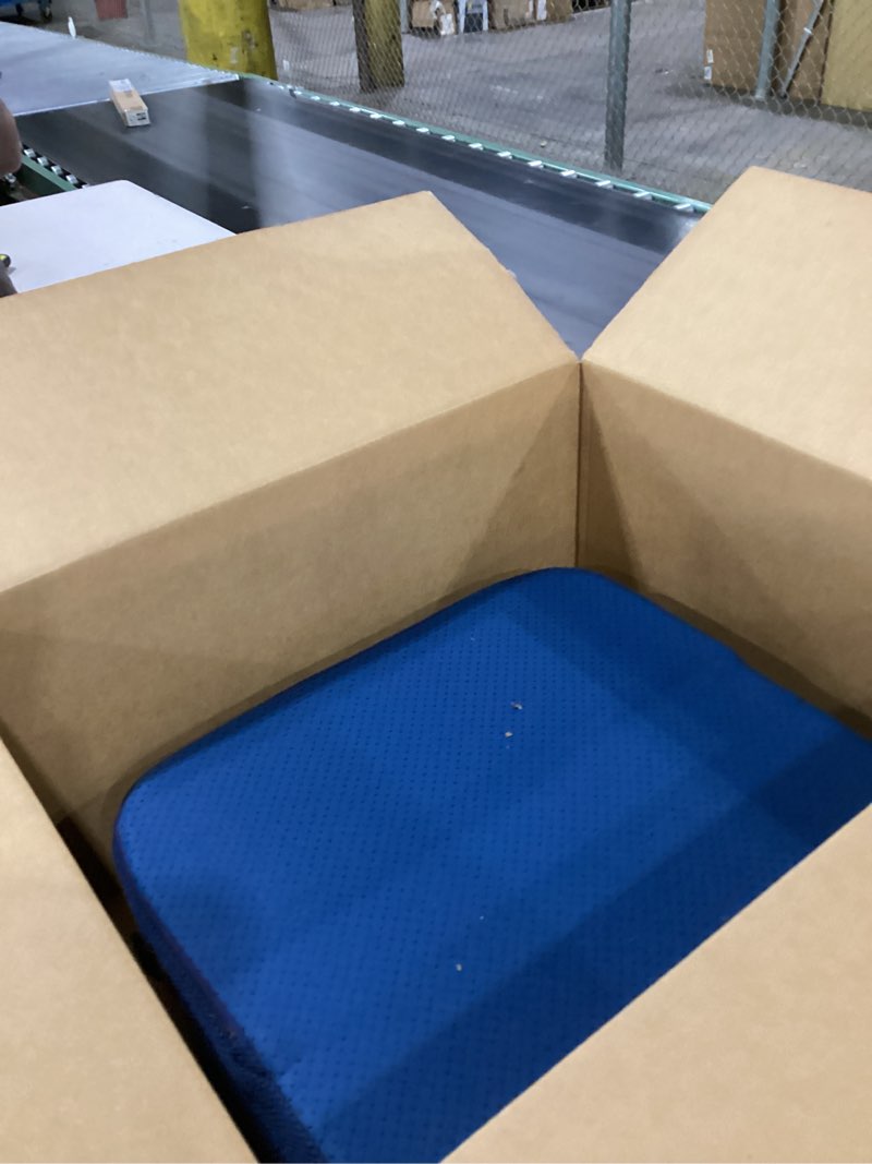 Condition photo showing As Is for MABOZOO Extra Thick Chair Cushions, Office Chair Booster Seat Cushion to Raise Seat Height for Pain Relief,18 x 16 x 6 inch Non Slip Memory Foam Thick Cushion with Carry Handle?Navy Blue? Navy Blue 18*16*6