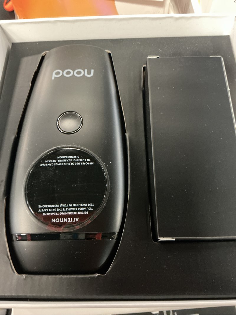 Condition photo showing Good Condition for new flasher 2.0 by nood, ipl laser hair removal device for men and women, pain-free and permanent results, safe for whole body treatment - matte black