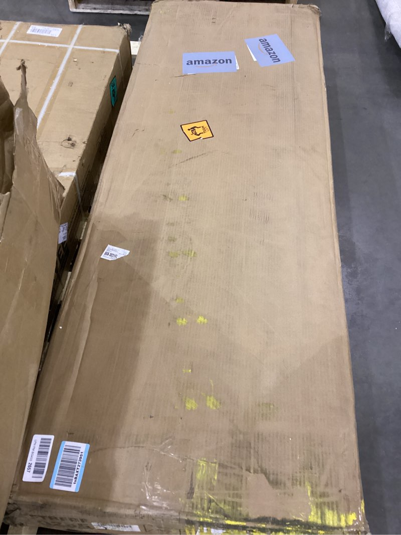 YITAHOME Queen Size Bed Frame, LED Bed Frame with Storage Bookcase Headboard, Upholstered Platform B