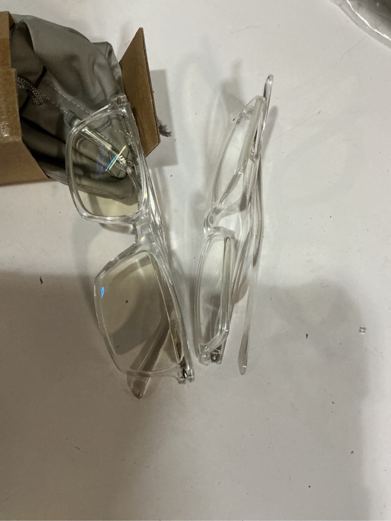 Condition photo showing Good Condition for Eyekepper 2 Pack Computer Reading Glasses Blue Light Blocking Readers for Men Women, Transparent 2 Transparent 0.75 x