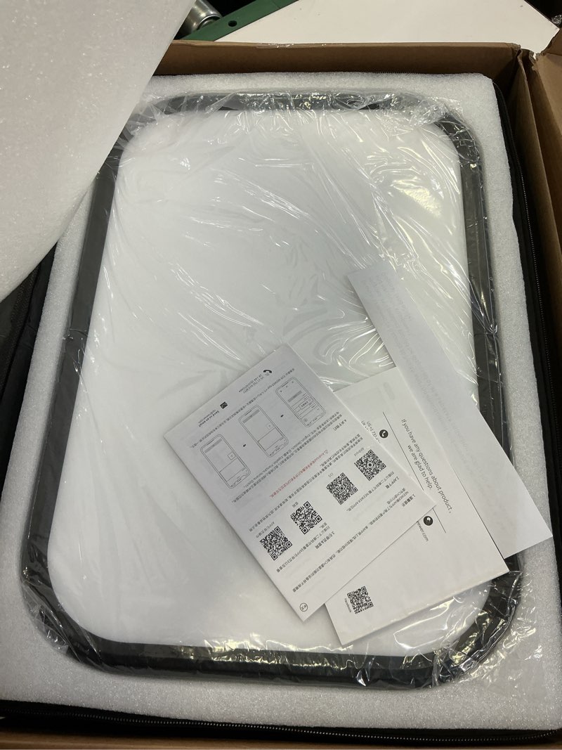 Condition photo showing Good Condition for neewer 18.3" rgb led video light panel with app control, 360°full color, 1 pack 60w dimmable 2500k~8500k rgb led panel cri/tlci 97+ with 17 special scenes effect for game youtube zoom photography rgb168 standard