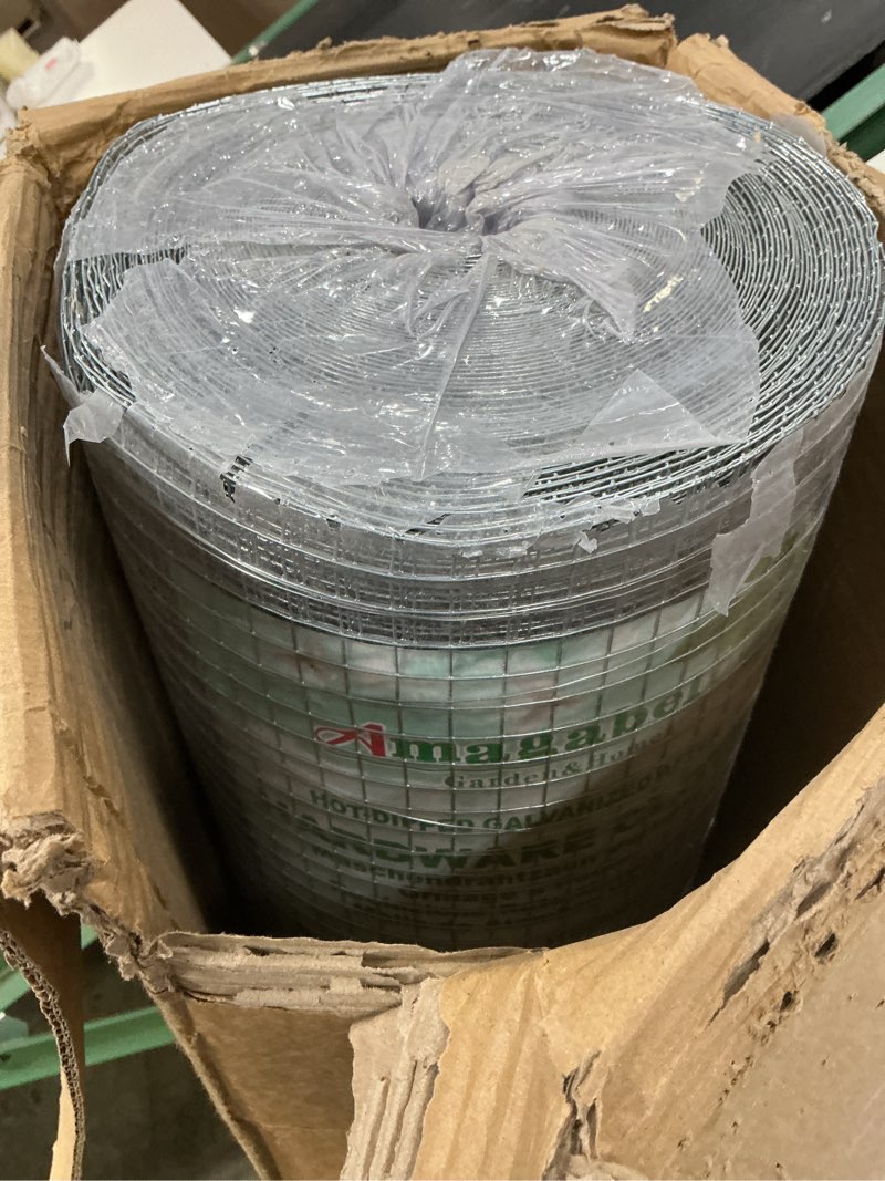Condition photo showing Good Condition for amagabeli hardware cloth 1/2 inch 48 x 100 ft 19 gauge chicken wire fence hot-dipped galvanized after welding welded wire fencing mesh roll plant support gopher snake rodent rabbit poultry netting hot-dipped galvanized 1/2inch 48inx100ft