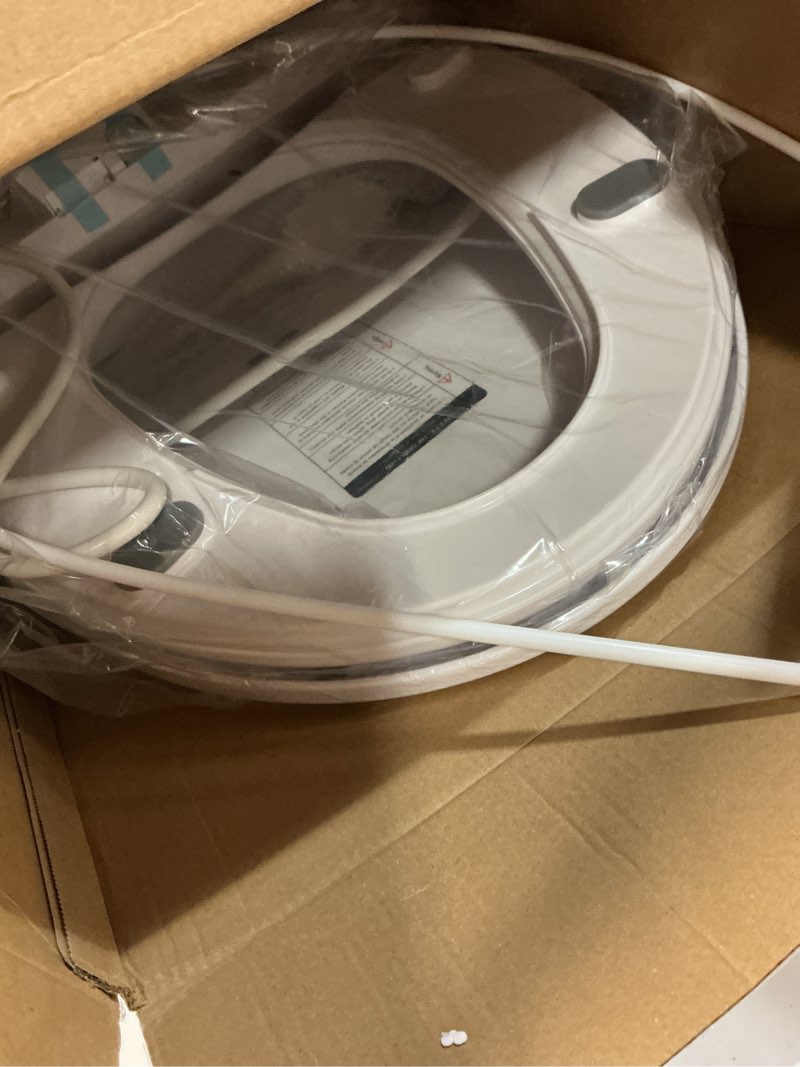Condition photo showing Good Condition for zmjh bidet toilet seat, electric smart heated seat with slow closes, vortex wash, warm dryer, rear and front wash, warm water, remote control, and night light, white, a102s-w (elongated)