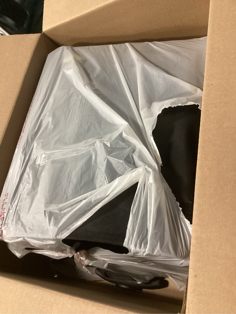 Condition photo showing As Is for dbest products Smart Cart, BLACK Collapsible Rolling Utility Cart Basket Grocery Shopping Teacher Hobby Craft Art