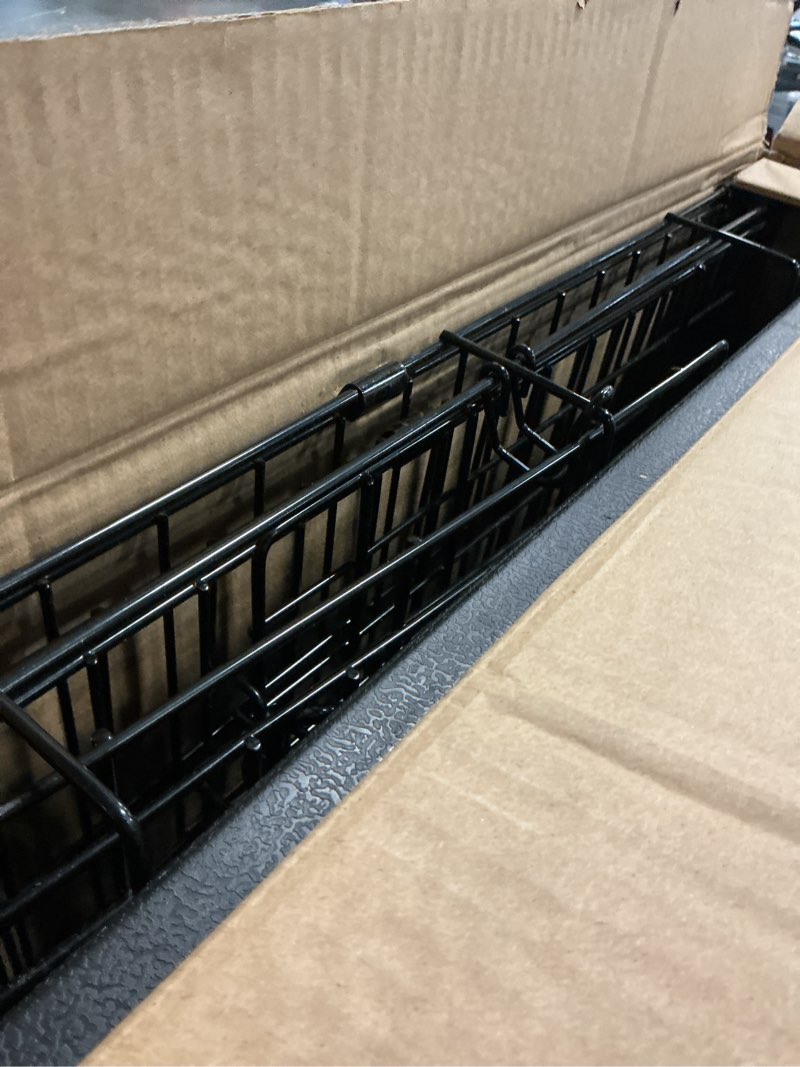 Condition photo showing Good Condition for sweetcrispy 24 inch single door dog crate, metal pet kennel with secure lock, foldable design, removable tray for easy cleaning, portable puppy cage for small dogs, ideal for training & travel single door 24.4"l x 16.8"w x 18.5"h