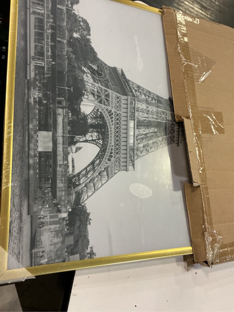 Condition photo showing Good Condition for upsimples 18x24 picture frame gold 3 pack, scratch-proof poster frames 18 x 24 for photo gallery - slide-in strips, horizontal or vertical wall mounting gold 18x24