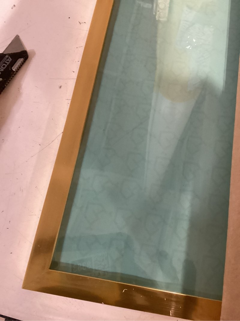 Condition photo showing New/Like New for lavie home 16x20 picture frame for wall display, 16x20 gold picture frame with hd plexiglas, 16 x 20 poster frame 1 pack, display frame for vertical or horizontal, classic collection