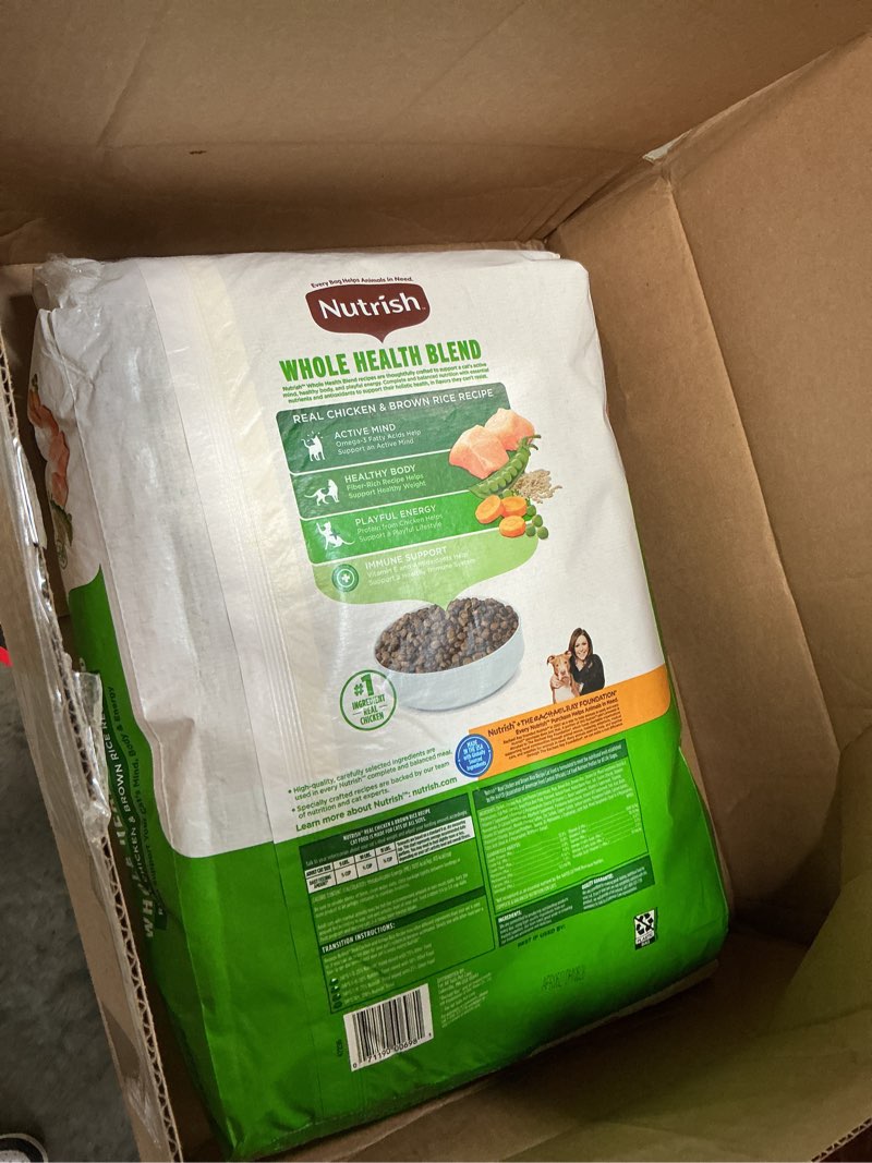Condition photo showing New/Like New for (bb April 8 2027) Nutrish Premium Natural Dry Cat Food, Real Chicken & Brown Rice Recipe, 14 Pounds (Packaging May Vary), (Rachael Ray Nutrish) Real Chicken & Brown Rice 14 Pound (Pack of 1)