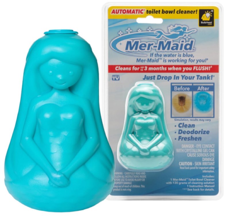 Mer-Maid Automatic Toilet Bowl Cleaner by Bulbhead  as Seen on TV 4-5oz Tablet