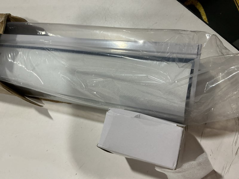 Condition photo showing As Is for GENIMO 100% Blackout Roller Window Shades, Window Blinds Cordless with Thermal Insulated, UV Protection Fabric, Mini French Door Blinds for Home, Office, Bedroom, Easy to Install, Ivory, 43" W X 72" H A.ivory White | 100% Blackout 43"W x 72"H