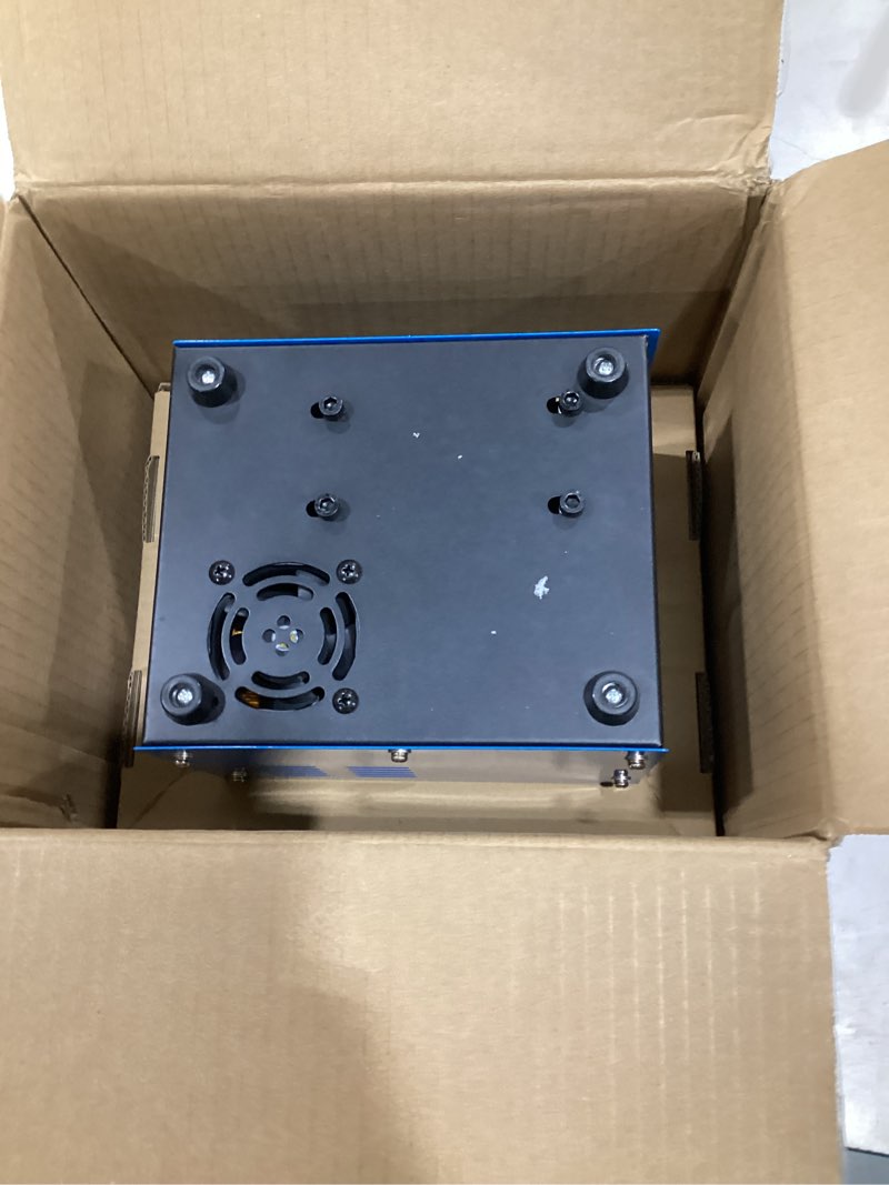 Condition photo showing Good Condition for pcp air compressor, 4500 psi/30 mpa scuba tank compressor, 12v dc/120v ac power supply, built-in power converter, suitable for pcp air rifles, paintball, high-pressure tank compressors blue