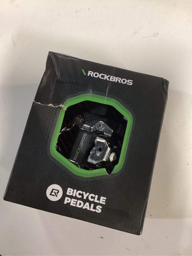 Condition photo showing Good Condition for rockbros mountain bike pedals dual function sealed clipless flat platform compatible with spd bicycle pedals for mountain bike mtb pedals flat