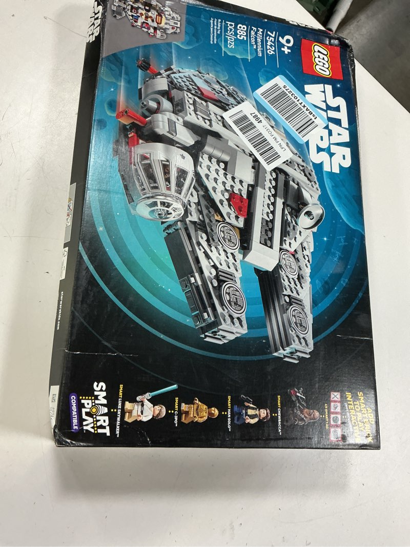 Condition photo showing New/Like New for lego star wars smart play: millennium falcon starship building toy for kids - compatible set with 4 smart tags and 4 minifigures - gift for boys, girls and fans ages 9+ - 75426