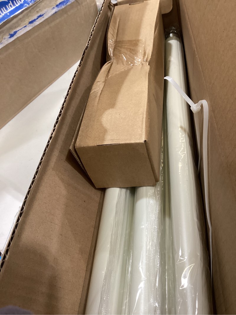 Condition photo showing Good Condition for white farmhouse curtain rods for windows:66-120" heavy duty adjustable curtain rod for bedroom living room,boho decorative rustic drapery rods with vintage coastal texture finial,antique white 66-120" & 1pack antique white