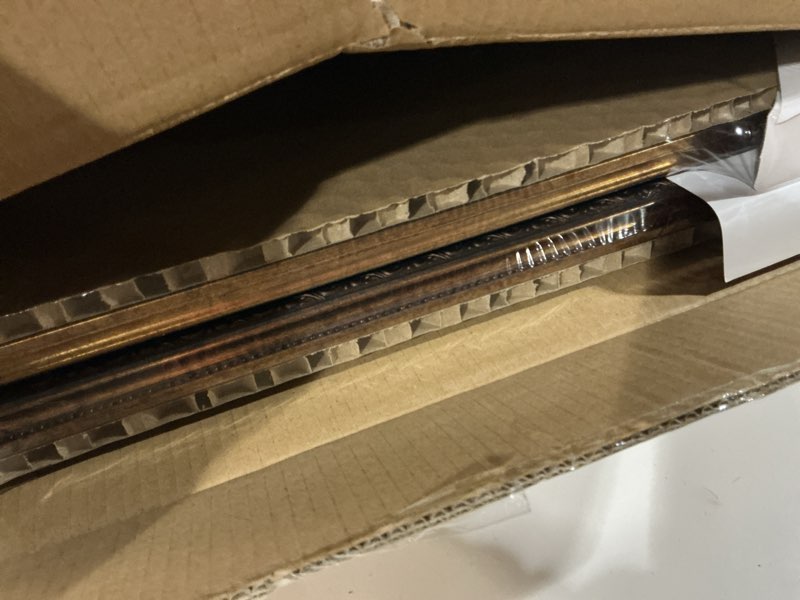 Condition photo showing Good Condition for 16x20 gold picture frame, 2 pack ornate vintage picture frames for wall or tabletop display, 16x20 photo frame gold with plexialass, display poster 11x14 with mat or 16x 20 without mat for antique déco