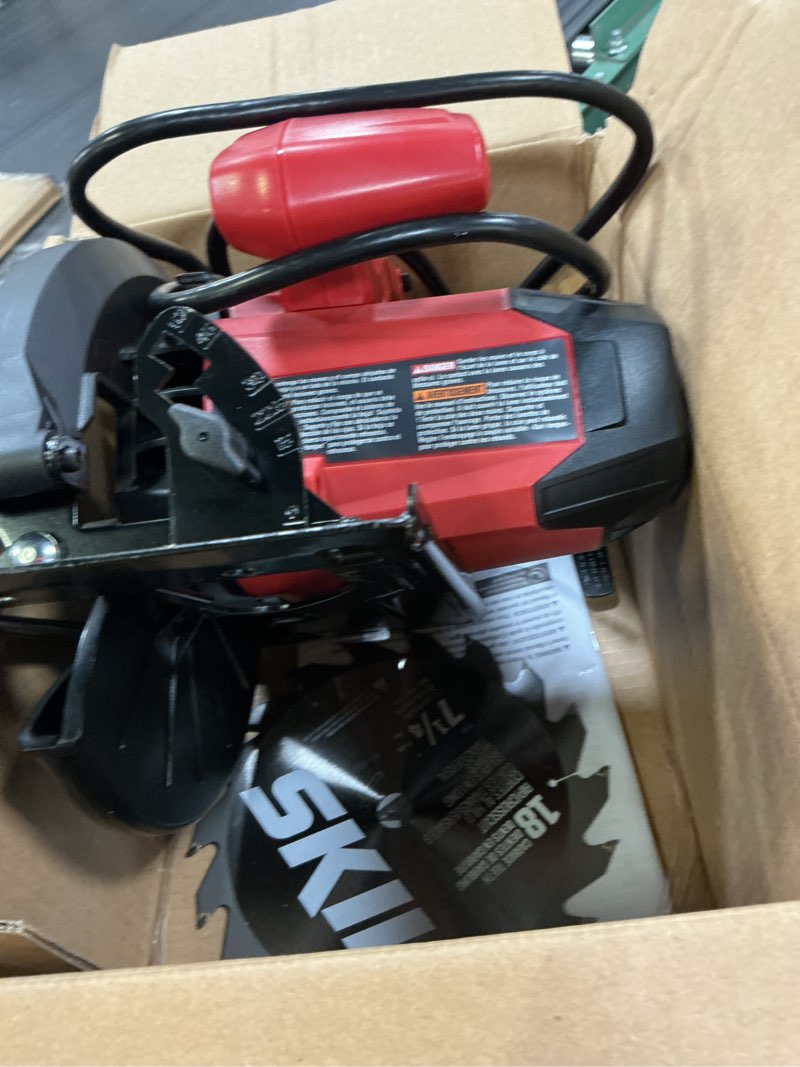 Condition photo showing As Is for skil 13 amps 7-1/4 in. corded brushed circular saw