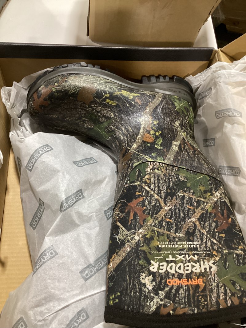 Condition photo showing Good Condition for Dryshod Men's Shredder MXT Hunting Boots Hunting Boot | Rubber | Waterproof | Knee High | Full Camo | SHX-MH-CM 8 Camo