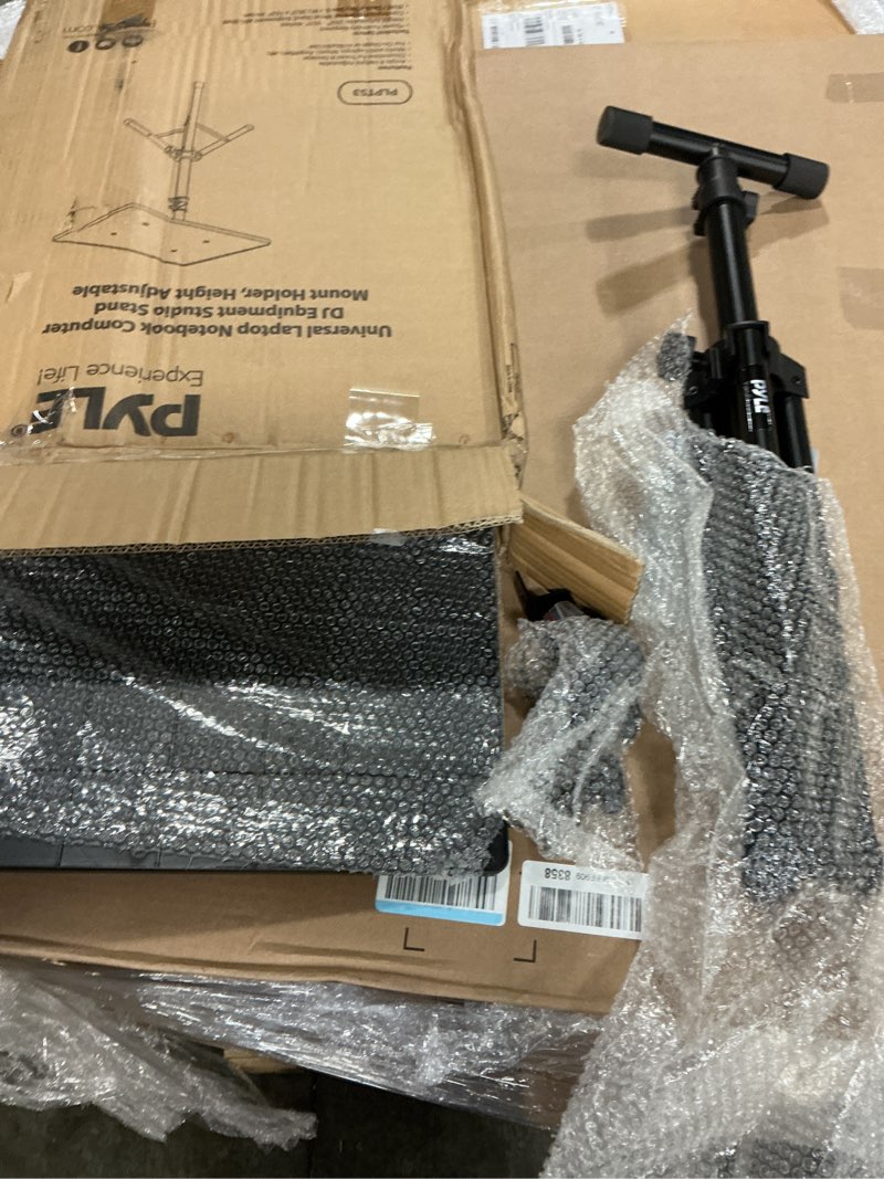 Condition photo showing Good Condition for PYLE Laptop & Projector Stand, Tripod Stand With Adjustable Height 28"-50", Portable DJ Equipment Mount, Angle Adjustable Tray, Lightweight Metal Construction, Stage, Studio, Musicians & Performers 28.0'' - 50.0''