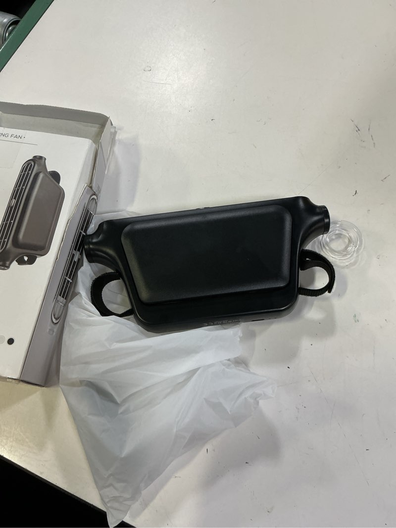 Condition photo showing New/Like New for susbie car seat fan for headrest seats, rechargeable, 3 speeds, type-c | fits headrest-style seats; adjustable angle, low-noise airflow, type-c charging, plug-in use, and cooling for one seat