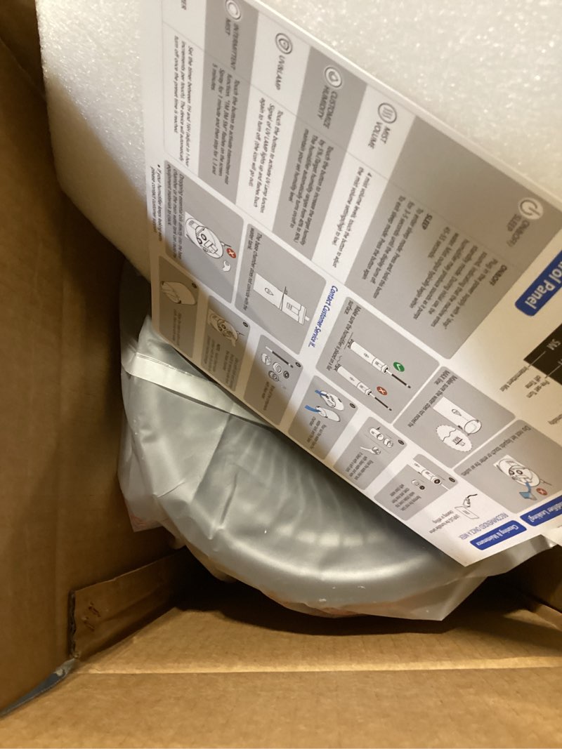 Condition photo showing Good Condition for Humidifiers for Large Room Home Bedroom 2000 sq.ft. 17L/4.5Gal Large Humidifier with Extension Tube & 4 Speed Mist,Top Fill Wholehouse Humidifier with 360°Nozzle for Plant Commercial Greenhouse(Black)