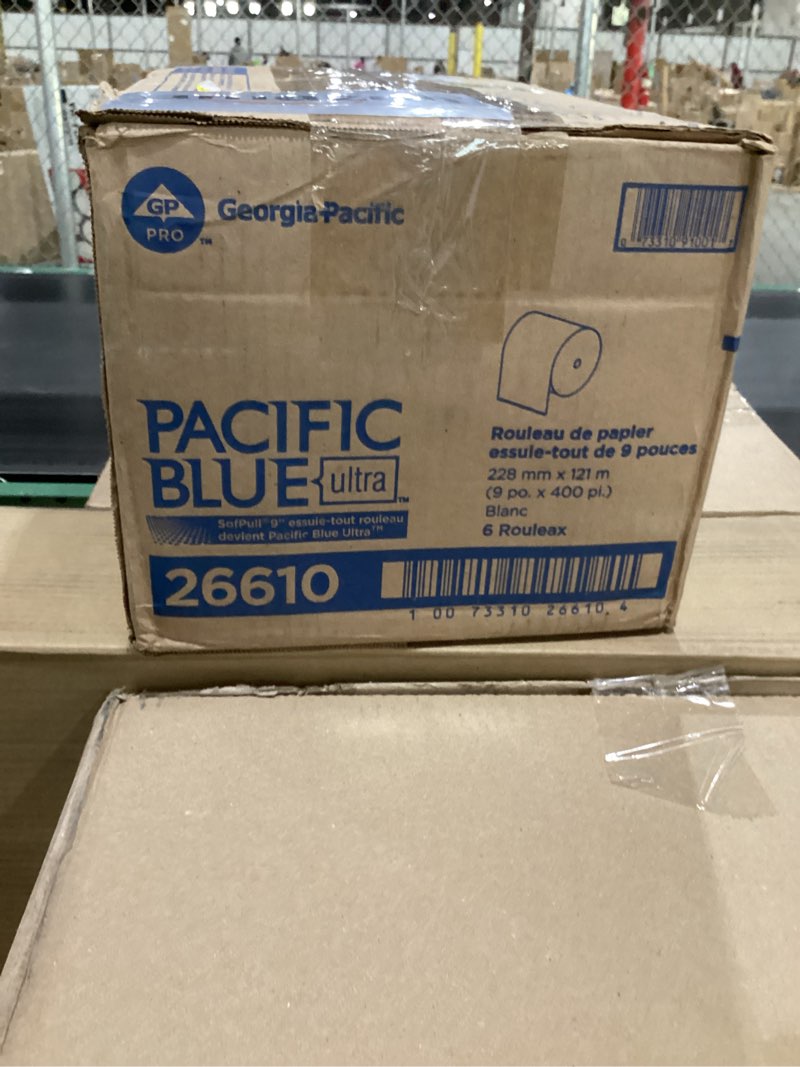 Condition photo showing New/Like New for Georgia Pacific Professional Hardwound Paper Towel Roll  Nonperforated  9 x 400ft  White  6 Rolls/Carton -GPC26610