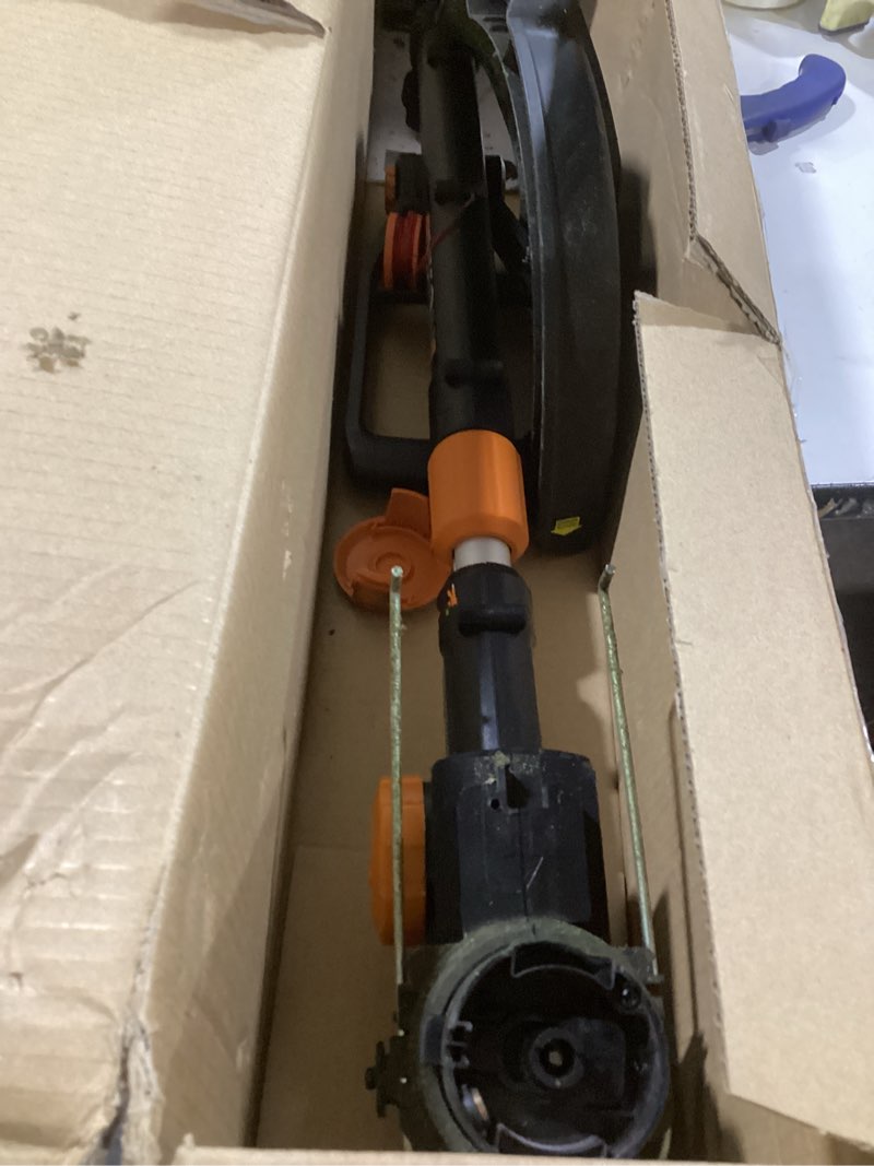 Condition photo showing As Is for Worx String Trimmer/Edger/Lawn Mower 3-in-1 Grass Trimmer GT Revolution 20V 12" (2 Batteries & Charger Included) WG170 12" Trimmer w/2.0 Ah Battery