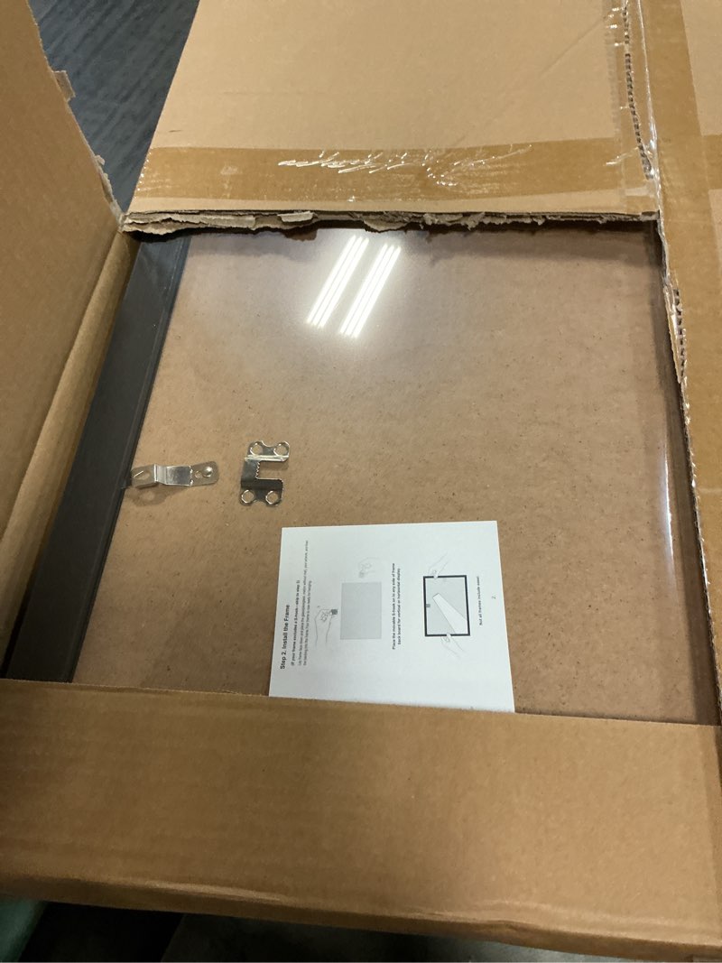 Condition photo showing Good Condition for jcjmy 20x28 picture frame with 18x24 mat, display photo 18x24 with mat or 20 x 28 without mat, wall 