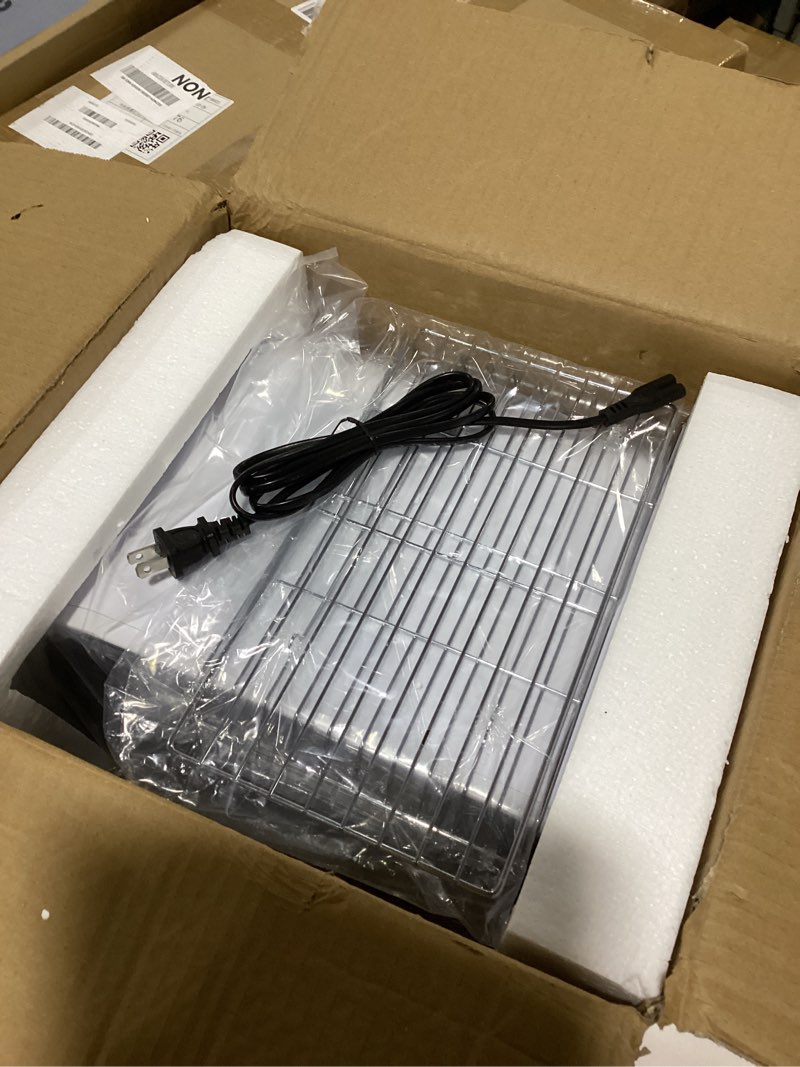 Condition photo showing New/Like New for yofuly sterilizer for esthetician, 12l double-layer large sterilizer for nail tools, multi-functional nail cleaner box, large capacity cleaning cabinet for home use, barbers, beauty salons, and spas