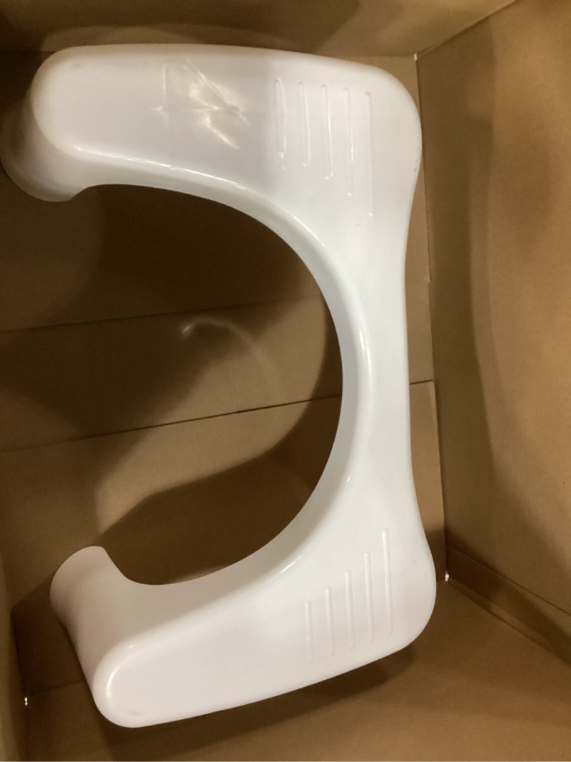 Condition photo showing As Is for Squatty Potty Simple Curve Bathroom Toilet Stool 7" White