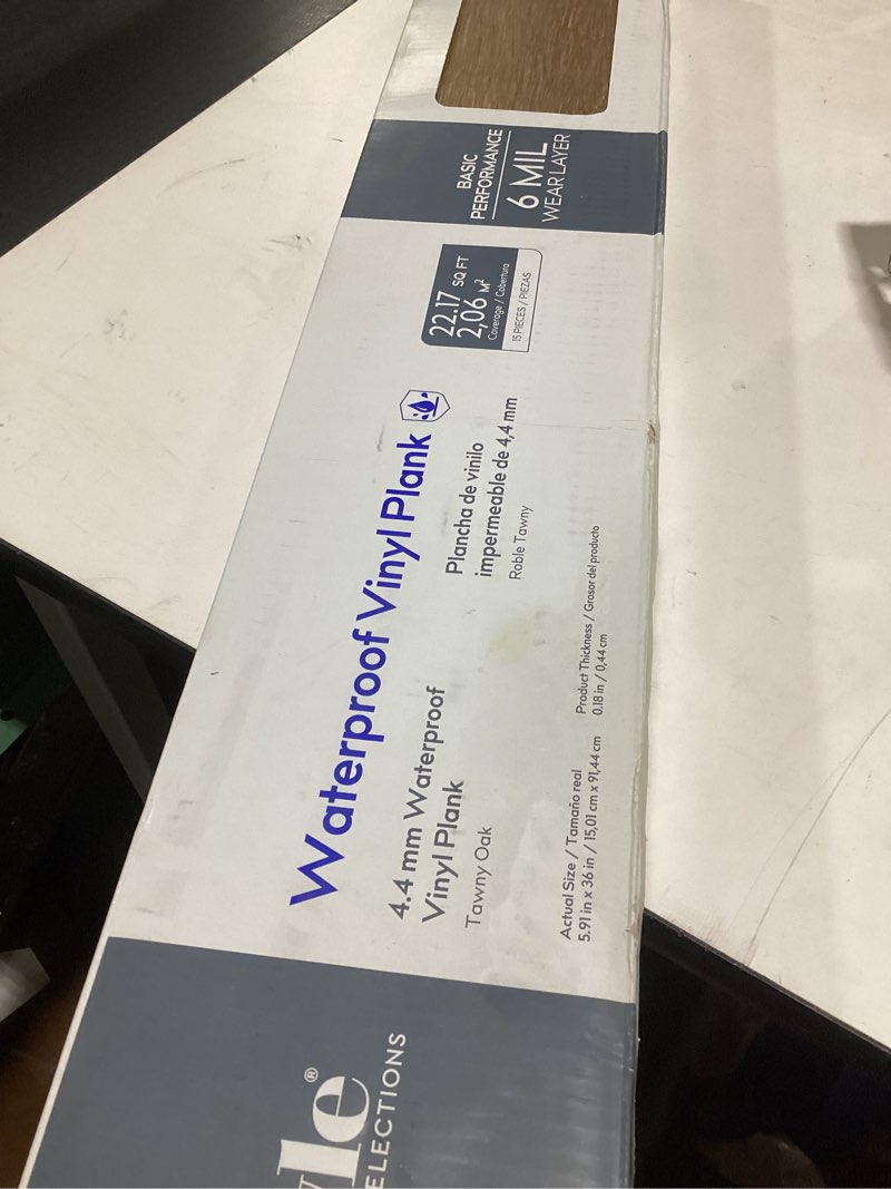 Waterproof vinyl planks