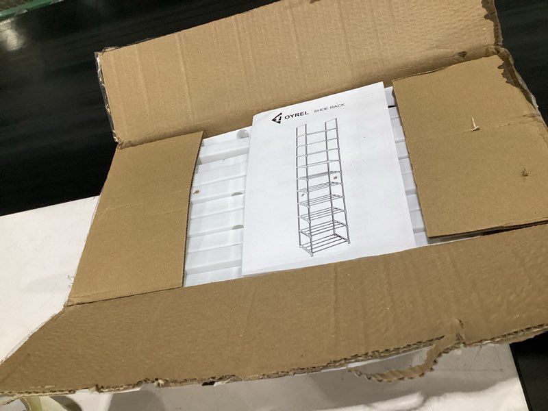 Condition photo showing Good Condition for oyrel shoe rack, sturdy metal shoe rack organizer,narrow shoe rack,shoe racks for closets,shoes rack,shoe stand,shoe shelf