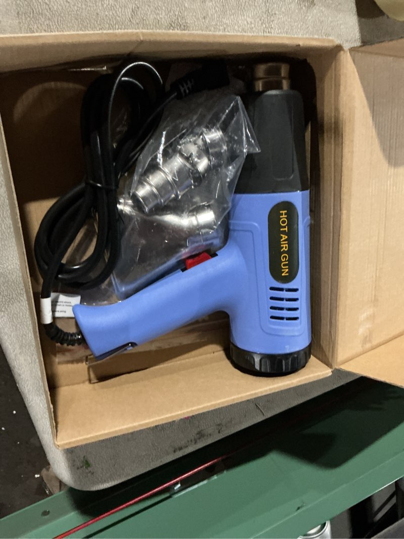 Condition photo showing Good Condition for Heat Gun Kit 572 & 1112? Variable Temperature Control 4 Nozzles Heavy Duty Fast Heating Hot Air Gun Overload Protection, For Crafting, Shrink Tubing, Vinyl Wrap, Shrink Wrap,5Ft Power Cord