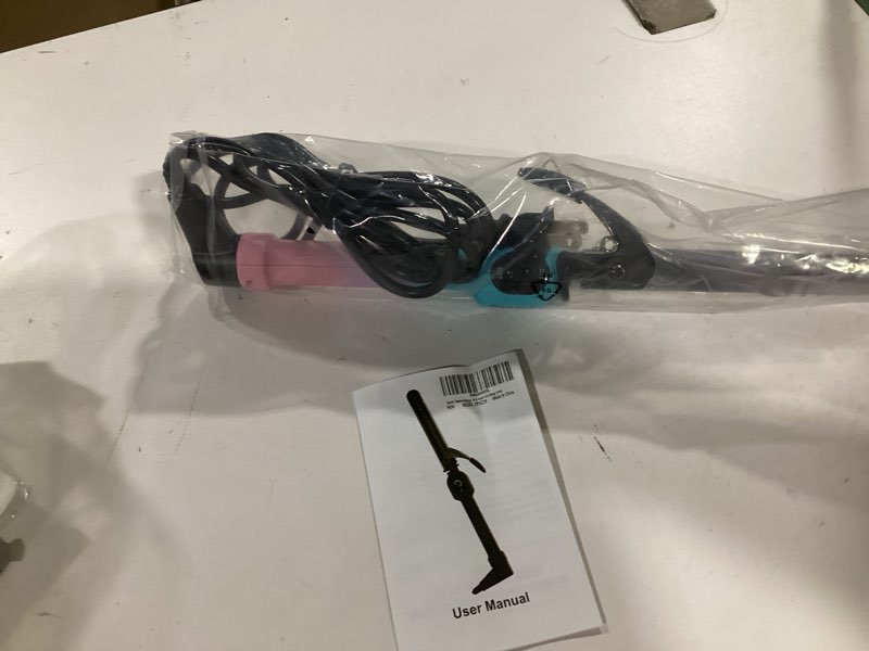 Condition photo showing Good Condition for professional 3/4 inch curling iron with clamp, hair curler with temp dial 280-450°f, ceramic coating for long-lasting curls & easy styling, dual voltage 100-240v