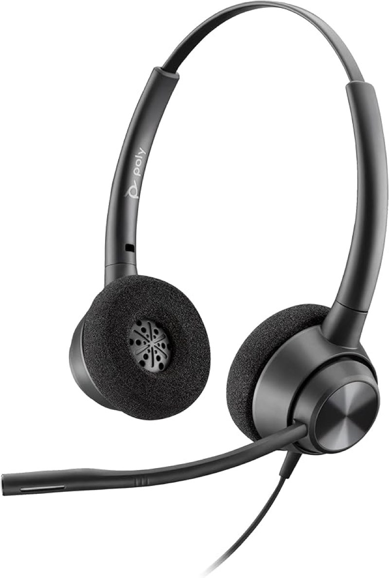 Poly EncorePro 320 Stereo Headset - QD - Black