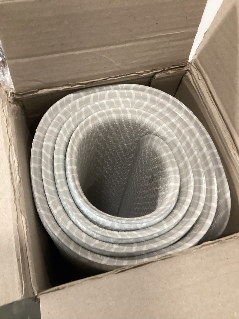 Condition photo showing Good Condition for Baby Care Play Mat (Medium, Hygge - Spore & Wooden) 73’’ x 49’’ Original One-Piece Reversible Rollable Waterproof Play Mat for Infants, Babies, Toddler, and Kids Hygge - Spore & Wooden Medium