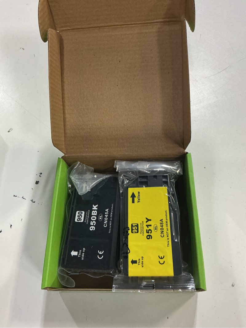 Condition photo showing New/Like New for compatible 950xl 951xl replacement for hp 950 951 ink cartridges combo pack work with hp officejet pro 8600 8610 8620 8100 8630 8660 8640 8615 (black cyan magenta yellow, 4 pack)