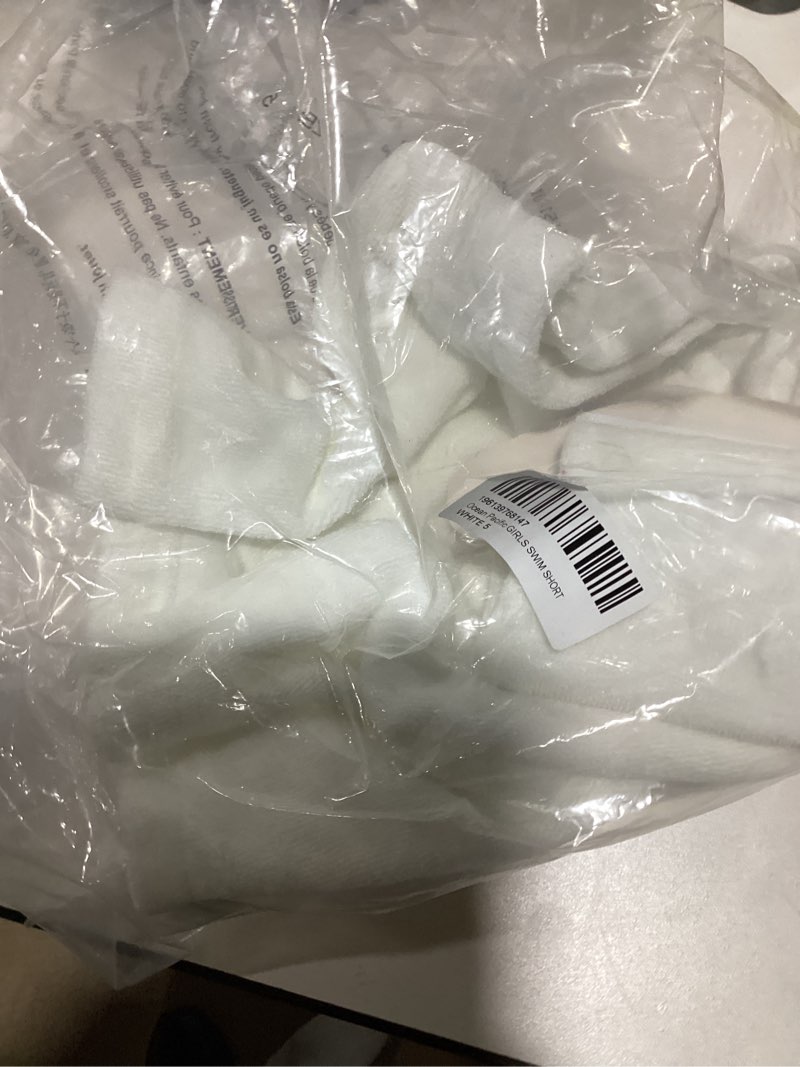 Ocean Pacific Girls' Terry Cloth Summer and Swim Shorts, White