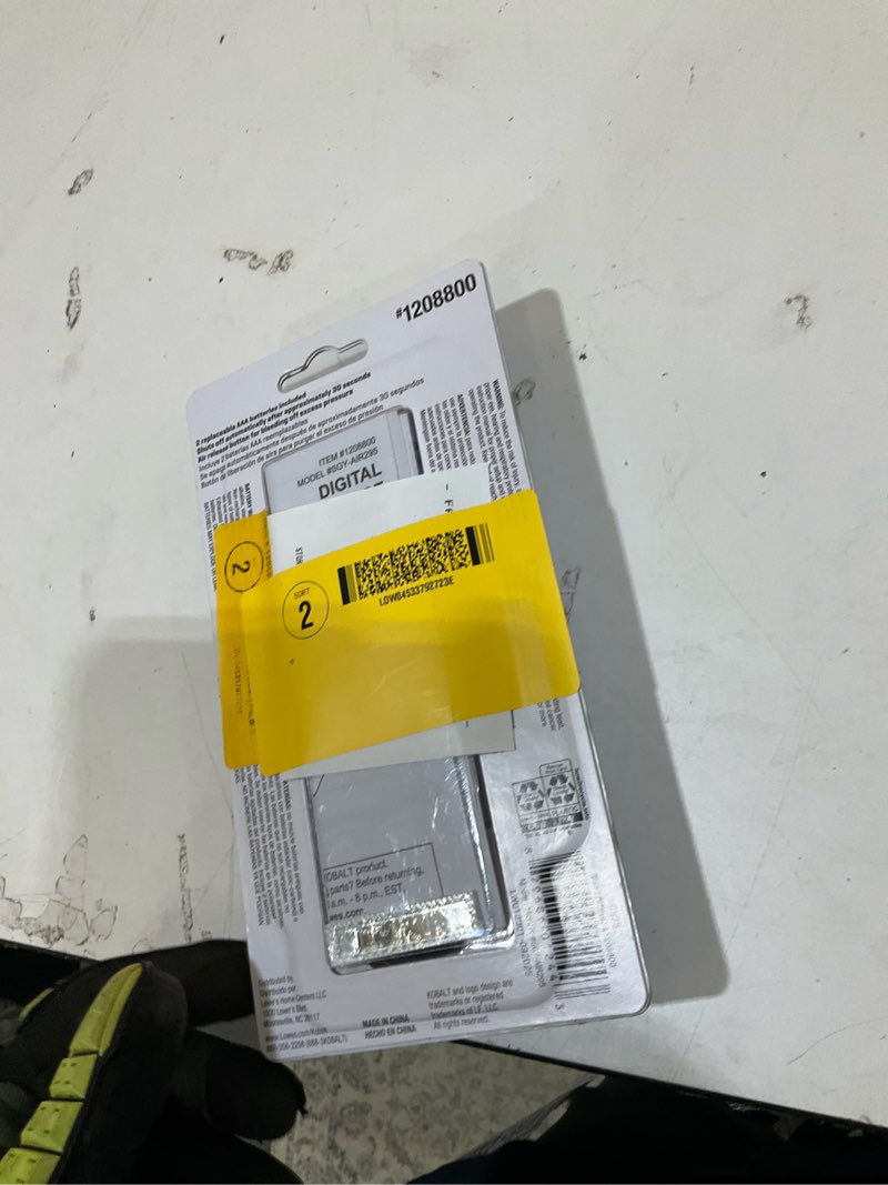 Condition photo showing As Is for kobalt digital tire gauge